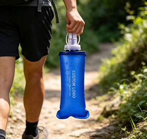 Botella de Agua Plegable de TPU Suave con Material de Grado Alimenticio, Logotipo Personalizado Impreso, para Deportes al Aire Libre, Maratón, Correr, Hidratación - Product Image 6