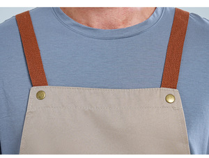 Tablier à bavette <span class=keywords><strong>de</strong></span> chef et <span class=keywords><strong>de</strong></span> salon en coton et polyester avec logo personnalisé OEM Cuisine Cuisine et beauté Coiffeur pour le nettoyage <span class=keywords><strong>Serveuse</strong></span> - Product Image 6
