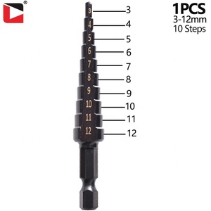 Sheet Metal Step <b>Drill</b> Set Cone <b>Bit</b> Hole Cutter Step <b>Drill</b> <b>Bits</b> Step Cone <b>Drill</b> <b>Bit</b> Hole Cutter Step <b>Drill</b> <b>Bits</b> Step <b>Drill</b> <b>Bits</b> - Product Image 6