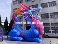 Dragon gonflable géant Cartoon Blow Up Personnage de dragon gonflable pour la publicité extérieure