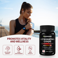 VitaSpring Astaxanthine Q10 Capsules Compléments Alimentaires Blanchissants pour la Peau Qualité Alimentaire 500mg Naturel Soin de la Peau Capsules d'Astaxanthine