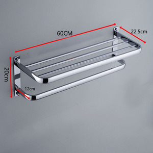 Thép không gỉ 304 treo tường đôi khăn giá hiện đại phong cách phòng tắm kệ với sáng bóng/chải đánh bóng cho khách sạn - Product Image 4