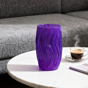 ANTINSKY โคมไฟสีม่วง ART DECO โคมไฟพลาสติกตกแต่งบ้านโคมไฟตั้งโต๊ะฝาครอบไฟตั้งโต๊ะ - Product Image 2