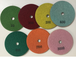 Granit Glas fliesen Polier pad Harz Nass-und Trocken polier pads Diamant boden geschliffener Marmor 3mm Schleif scheibe DEYI 800 400 - Product Image 5