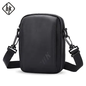 Hk Men's Messenger Bag Waterproof Cross Body Shoulder Black Utility Travel Work Bag