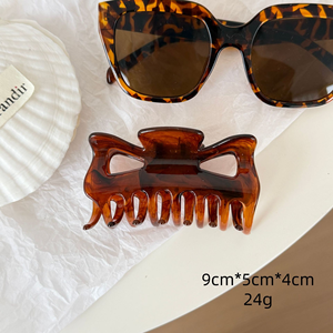 Juego de Pinzas para el Cabello con Diseño de Concha de Tortuga para Mujer, Pinzas Vintage de Mármol Marrón, Pinzas de Diferentes Formas, Accesorios para el Cabello al por Mayor - Product Image 4