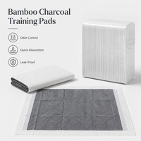 Tapis d'apprentissage pour chiens en charbon de bambou PE jetables, anti-odeur, écologiques, imperméables et anti-fuites, pour l'intérieur, directement de l'usine