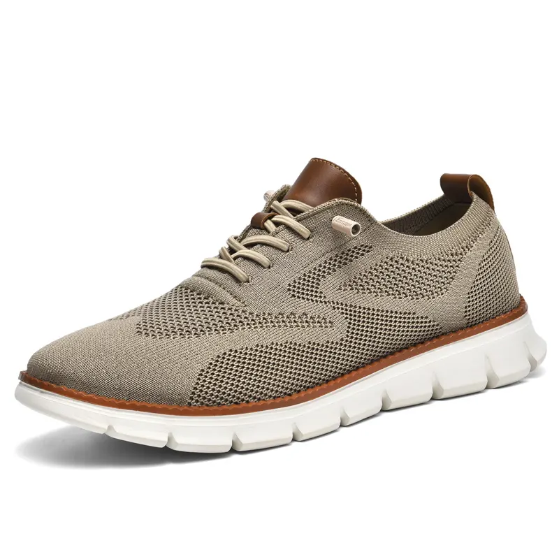 Nova chegada marca atacado sapatos decentes para homens esportes oxford design knit running sneaker casual homem preços baixos tamanho grande 48