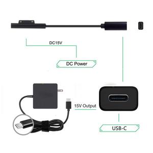 Microsoft <span class=keywords><strong>Surface</strong></span> <span class=keywords><strong>Pro</strong></span> 6/5/4/3 Go Book Adaptateur d'<span class=keywords><strong>alimentation</strong></span> USB Type C Câble de charge FM 15V 3A PD Chargeur Tresse Blindage Stock - Product Image 4