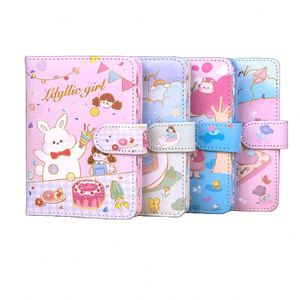 Cuaderno de Dibujos Animados Bonito de 103 mm x 144 mm, Regalo para Niñas, Diario Kawaii, Cubierta de Cuero PU, Cierre Magnético, Mini Libreta, Diario - Product Image 1