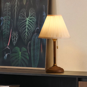 French Retro Table Lamp E27 Led <b>Push</b> <b>Button</b> <b>Switch</b> Eye Caring Bedroom Study Desk Light Decorative Atmosphere Style - Product Image 4