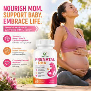 Capsule DHA Prenatali OEM con Etichetta Privata, Integratore per Nutrizione Mamma-Bambino, Supporto per Gravidanza e Allattamento, Acido Folico, Vitamina D3 per Donne - Product Image 3