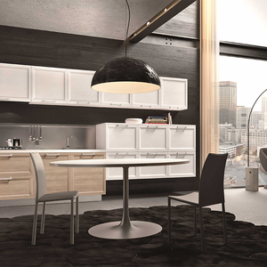 Meubles de cuisine modernes préfabriqués en MDF et mélamine avec charnières et robinet pour centres commerciaux et hôpitaux - Product Image 3