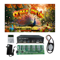 Machine de jeu de table populaire aux États-Unis pour 4 à 10 joueurs, jeu de tir d'arcade Crazy Birds, jeu de tir d'oiseaux et de poissons, accessoires de console