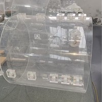 Transparent Acrylic Precision Experimental Device, Cylindrical Large Flange Testing Instrument