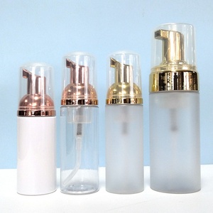 <b>Empty</b> <b>Plastic</b> Foaming Pump <b>Bottle</b> 50ml 100ml 150ml 200ml Clear White Black Pink PET Facial Cleanser Mousse Foam Pump <b>Bottle</b> - Product Image 2