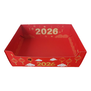 New Year Disposable <b>Cat</b> Litter <b>Box</b> 38x29x12cm Foldable Thickened Open Top Rectangle PVC Pet Toilet For <b>Cats</b> - Product Image 1