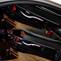 Kit d'éclairage ambiant SJC Car 256 couleurs pour BMW Série 5 E60 modèles 2004-2006, éclairage LED Symphony intérieur, accessoires décoratifs auto