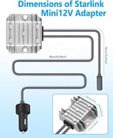 Starlink Mini 12V 12-24V 30V 3.5A Adaptateur secteur Prise allume-cigare Tout nouveau résistant à l'eau Protection contre les courts-circuits pour