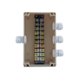 200x120x75mm <b>Waterproof</b> Junction <b>Box</b> One-in-three-out 45A Terminal Block PG19 Cable Gland Enclosure Terminal <b>box</b> - Product Image 1