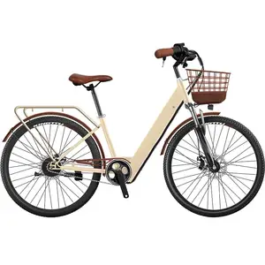 Электрический велосипед для мужчин и женщин с литиевой батареей, 24 дюйма, 26 дюймов