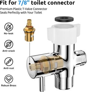 Pulvérisateur de bidet portatif en acier inoxydable avec <span class=keywords><strong>jet</strong></span> réglable, <span class=keywords><strong>kit</strong></span> de <span class=keywords><strong>toilette</strong></span> avec tuyau, douche musulmane pour le nettoyage des couches et des salles de bain - Product Image 6
