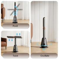 Ventilateur TurboBlade Ultra personnalisable sans pales, oscillant à 360° °   Circule et propulse l'air, 10 vitesses, facile à nettoyer