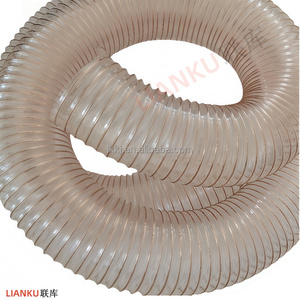 Grand diamètre 0.6mm d'épaisseur PU fil d'acier ondulé renforcé haute pression conduit de vide <span class=keywords><strong>tuyau</strong></span> Durable tête Flexible Ventilation - Product Image 6