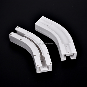<span class=keywords><strong>Rail</strong></span> de rideau électrique en plastique ABS pour fenêtres d'angle, <span class=keywords><strong>rail</strong></span> courbé à 90 et 135 degrés pour <span class=keywords><strong>rideaux</strong></span> <span class=keywords><strong>coulissants</strong></span> - Product Image 4