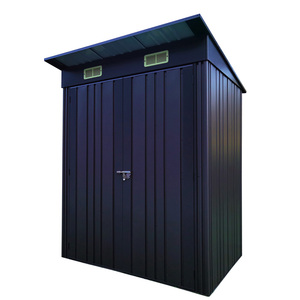 Abri de jardin en métal galvanisé à chaud avec portes doubles et conception de toit refoulé - Product Image 5