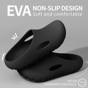 डिजाइनर ब्रांड के लोगो कैजुअल एवा स्लाइड स्लिपर बंद पैर के पैर के अंगूठे के जूते-विरोधी कस्टम लोगो फ्लैट गार्डन सैंडल महिला पुरुषों के लिए क्लोन - Product Image 5