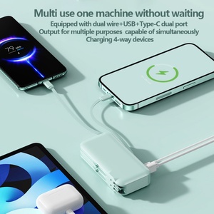 Cargador Portátil de Alta Capacidad de 10000 mAh con Carga Rápida para Adaptador de Pared Estadounidense, Cable de Banco de Energía para Teléfono, Personalizado para EE. UU. - Product Image 3