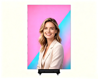 Écran LED pliable intelligent pour intérieur/extérieur avec contrôle par application, lecteur d'affiches numériques IP65, panneau d'affichage léger et portable à épissure sans soudure