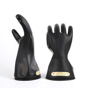 Leggeri e morbidi guanti isolanti in lattice 500V classe a bassa tensione 00 2.5KV testati per la protezione delle mani e del braccio - Product Image 2