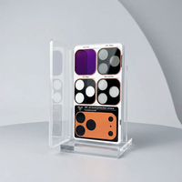 Filtre de protection ND 32 AR+AF pour iPhone 17 18 Pro Max – Protection d'objectif d'appareil photo ultra-fine à couverture intégrale avec cadre métallique