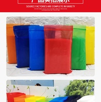 Bolsa Ziplock plana de plástico PE, cierre con cremallera colorida para embalaje
