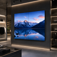 Écran mural vidéo LED rétroéclairé 4K LCD Full Array à cadre ultra-fin, écran de raccordement, Adobe RGB 98% pour salle de contrôle et de conférence