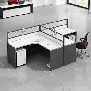 Bán Buôn Đồ nội thất văn phòng hiện đại <span class=keywords><strong>L</strong></span> hình dạng bàn cubical phân vùng Máy Trạm 2 4 6 8 người - Product Image 6