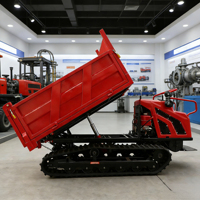 1,8-Tonnen-Diesel-Minikettendumper mit Gummiketten für Obstgärten, Bauernhöfe, Gärten, Baustellen und schlammige Bergstraßen