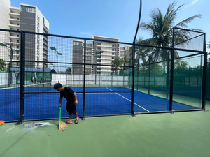 สนามเด็กเล่นโรงเรียนเอกชน สนามแพเดิลเทนนิส อุปกรณ์กีฬาที่ปลอดภัยและมีรั้วปิด สถานที่เรียนรู้ทางการศึกษา จัดหาทั่วโลก - Product Image 6