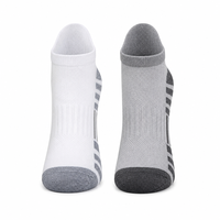 Chaussettes de golf respirantes et écologiques avec talon et bout rembourrés, couture en Y, bande de soutien de la voûte plantaire, motif tricoté, revers automne, antidérapantes, pour hommes et femmes