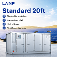 Système de panneaux solaires 2,5 MW sur réseau, conteneur de stockage d'énergie 5 MWh, projet photovoltaïque, conteneur de stockage de batteries industrielles commerciales BESS