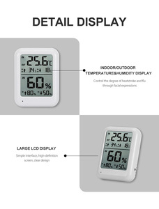Termo igrometro digitale per camera esterna per uso domestico igrometro termometri per Baby Room Green House - Product Image 5