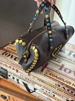 Sac à main élégant pour femmes, en cuir véritable, avec fermeture éclair, doux, imperméable, rétro, sac bandoulière pour le shopping