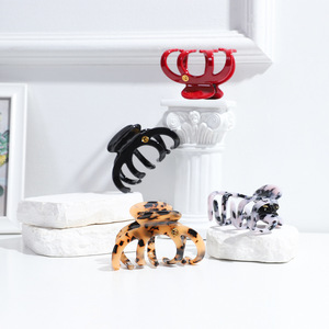 Octopus Acetic Acid Hair <b>Clip</b> Solid Color Gripper For Women Daily Use - Product Image 3