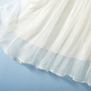 שמלת משי 100% נקבה הסיטונאי ללא שרוולים הצוואר rule מוצק ruffle שמלות כלה קיץ d35207c - Product Image 6