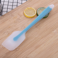 Spatule à pâtisserie en silicone intégrée semi-transparente pour crème et beurre, petite spatule à gâteau, coupe-pâtisserie résistante aux hautes températures