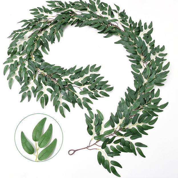 72 green willow leaves