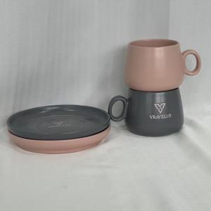 Ensemble tasse et soucoupe à café en porcelaine haut de gamme, style moderne, contrôle qualité strict, écologique, compatible lave-vaisselle et four - Product Image 3