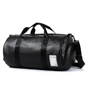 Große Reisetasche Reisetasche mit Schuh fach Sport Gym Travel Water proof Black Custom ized